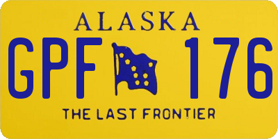 AK license plate GPF176