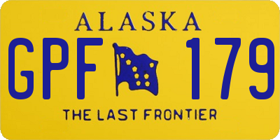 AK license plate GPF179
