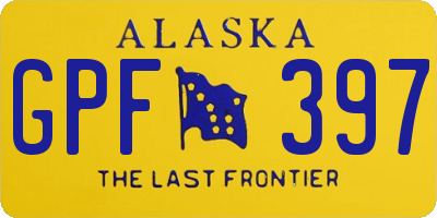 AK license plate GPF397