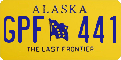 AK license plate GPF441