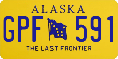 AK license plate GPF591