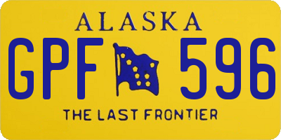 AK license plate GPF596