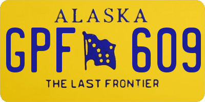 AK license plate GPF609