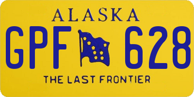 AK license plate GPF628