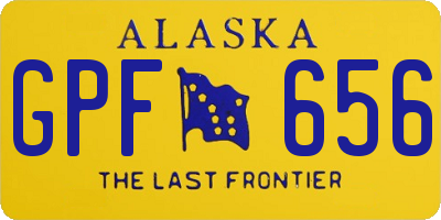 AK license plate GPF656