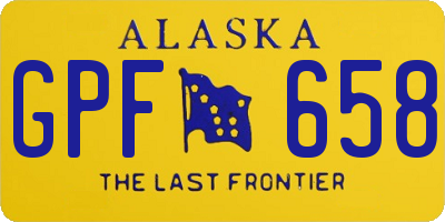 AK license plate GPF658