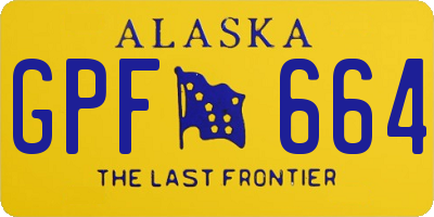 AK license plate GPF664