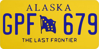 AK license plate GPF679