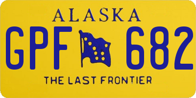 AK license plate GPF682