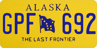 AK license plate GPF692