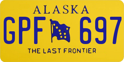 AK license plate GPF697