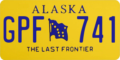 AK license plate GPF741