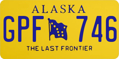 AK license plate GPF746
