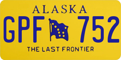 AK license plate GPF752