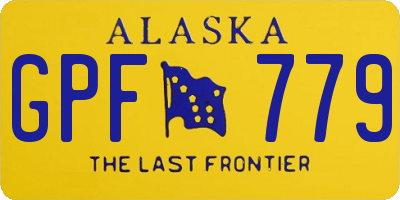 AK license plate GPF779