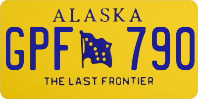 AK license plate GPF790