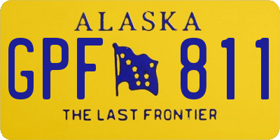 AK license plate GPF811