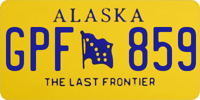 AK license plate GPF859