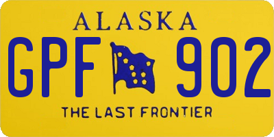 AK license plate GPF902