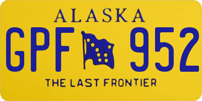 AK license plate GPF952