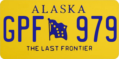 AK license plate GPF979