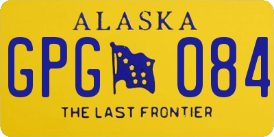 AK license plate GPG084