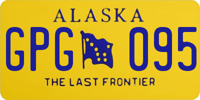 AK license plate GPG095