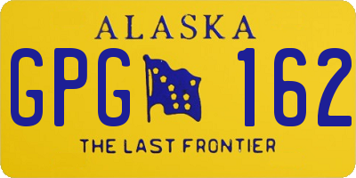 AK license plate GPG162