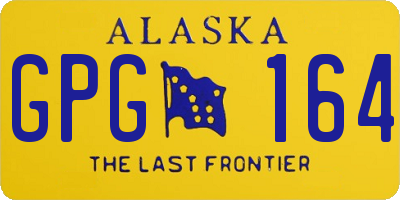 AK license plate GPG164