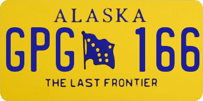 AK license plate GPG166