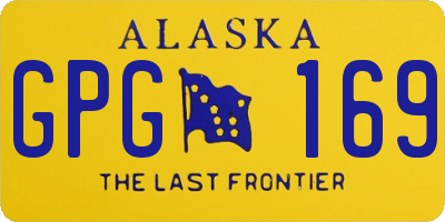 AK license plate GPG169