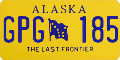 AK license plate GPG185