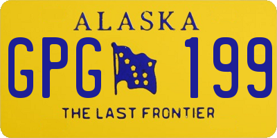 AK license plate GPG199