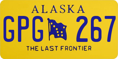 AK license plate GPG267