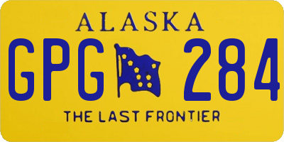 AK license plate GPG284