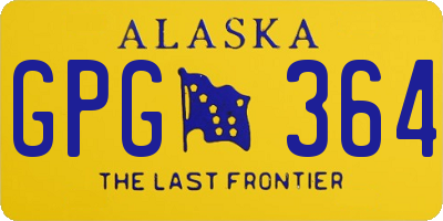 AK license plate GPG364