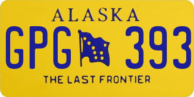 AK license plate GPG393