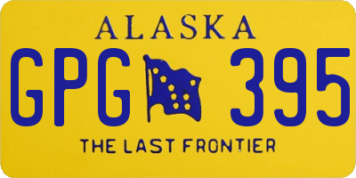 AK license plate GPG395