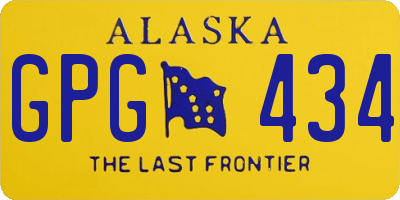 AK license plate GPG434