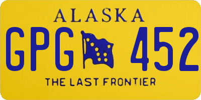 AK license plate GPG452