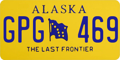 AK license plate GPG469