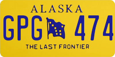 AK license plate GPG474