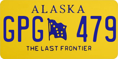 AK license plate GPG479