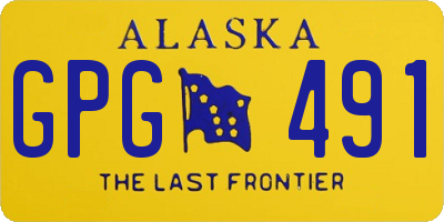 AK license plate GPG491