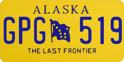 AK license plate GPG519