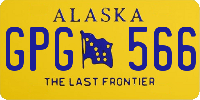 AK license plate GPG566