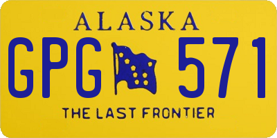 AK license plate GPG571