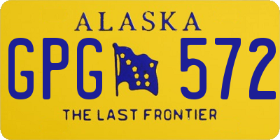 AK license plate GPG572