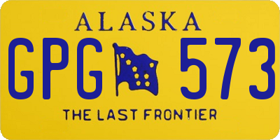 AK license plate GPG573