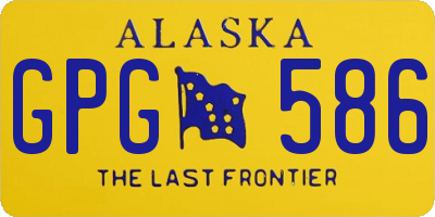 AK license plate GPG586